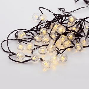 ACA Lighting ACA SOLÁRNE LED reťazové svietidlo 4,35m + 2m, 30xLED, priesvitné, IP44 [X043014232, X043024232] Farba svetla: Teplá biela [X043014232]