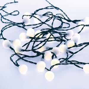 ACA Lighting ACA SOLÁRNE LED reťazové svietidlo, 4,35m + 2m, 30xLED, mliečne, studená biela, IP44 [X04302423]