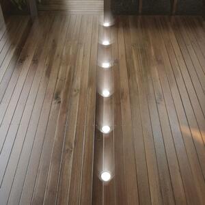 Podlahové LED svetlá 6 ks, teplé biele