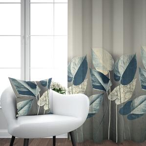Ervi Blackout zatemňovací záves Super print - Elegantné lístie č.24