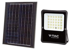 V-TAC LED solárny reflektor 11,5W so solárnym panelom 20W, 2000lm, 20000mAh, 100° Farba svetla: Studená biela