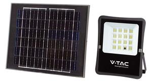 V-TAC LED solárny reflektor 6,7W so solárnym panelom 12W, 1200LM, 10000mAh, 100° Farba svetla: Denná biela