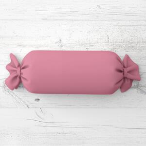 Biante Vankúš valec bonbon Rongo RG-027 Ružový 15x40 cm