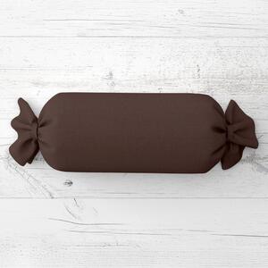 Biante Vankúš valec bonbon Rongo RG-015 Tmavo hnedý 15x40 cm