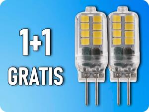 ACA Lighting LED žiarovka G4 2W, 12V AC/DC, 1+1 zadarmo! Farba svetla: Denná biela [G428352NWC]
