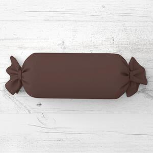 Biante Vankúš valec bonbon Rongo RG-042 Hnedý 15x40 cm
