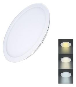 Solight LED vstavaný panel 6W, 450lm, CCT, 3000K/4000K/6000K, okrúhly [WD146]