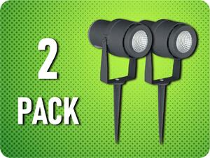 V-TAC Záhradné zapichovacie svietidlo 12W, 875lm, IP65, sivé/2-PACK! Farba svetla: Teplá biela