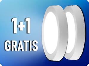 V-TAC LED prisadený panel s napájacím zdrojom 6W, okrúhly, 1+1 zadarmo! Farba svetla: Denná biela