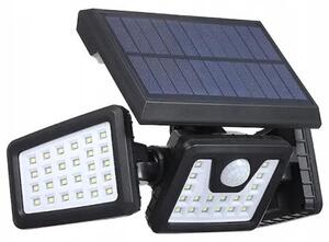TelForceOne Solárna lampa SUNARI LED FLS-03, 74*SMD, PIR, 8W, 600lm, 6000K, 2400mAh [RTV100324]