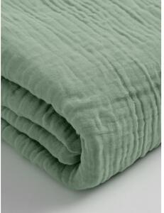 Mušelínové napínacie prestieradlo Zelené Velikost: 90x200x30