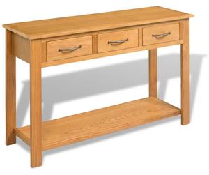 Konzolový stolík 118x35x77 cm, dubový masív