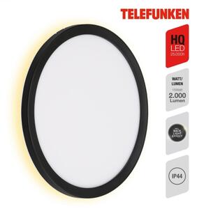 Telefunken 313405TF - vonkajšie nástenné LED svietidlo LED/15W/230V IP44 čierne