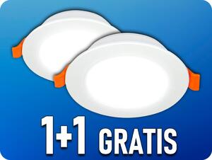 LED line® LED line LITE vstavaný LED panel MOLLY 5W okrúhly, 1+1 ZADARMO! Farba svetla: Teplá biela [200739]