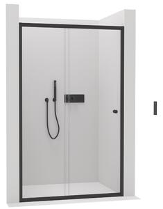 CERANO - Sprchové posuvné dvere Varone - čierna / transparentná - 90x195 cm