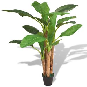 Umelá rastlina, banánovník s kvetináčom 175 cm, zelený