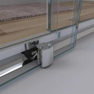 CERANO - Sprchové posuvné dvere Varone L/P - chróm, transparentné sklo - 100x195 cm