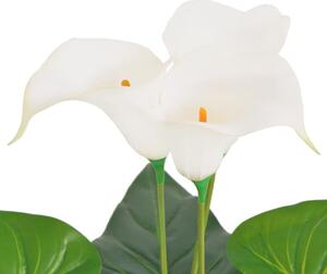 Umelá rastlina, kala s kvetináčom 85 cm, biela