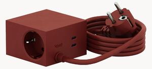 Predlžovacia zásuvka's USB portmi Cuboid+