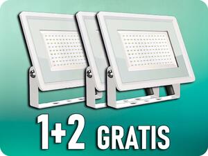 V-TAC LED reflektor, 200W, 17600LM, 110°, IP65, biely, 1+2 gratis! Farba svetla: Denná biela