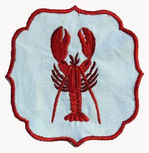 Vyšívané obrúsky Lobster, 2 ks