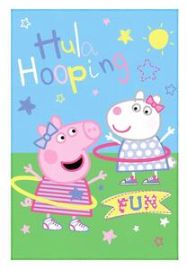 Jerry Fabrics Fleecová deka Prasiatko Peppa - Hula Hooping | 100 x 150 cm