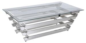 KONFERENČNÝ STOLÍK, číra, strieborná, sklo, 130/70/45 cm Livetastic - Stolíky do obývačky, Online Only
