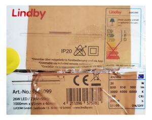 Lindby Lindby - LED Stmievateľné stropné svietidlo IBBE LED/26W/230V Wi-Fi Tuya LW0155 + záruka 3 roky zadarmo
