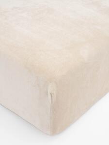 Plachta mikroplyš Deluxe do postieľky 70 x 140 cm - mandľové