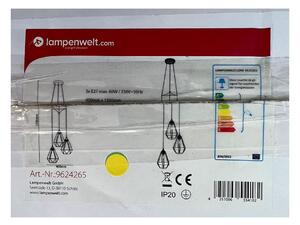 Lampenwelt Lampenwelt - Luster na lanku ELDA 3xE27/60W/230V LW1132 + záruka 3 roky zadarmo