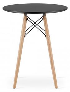 Čierny jedálenský set 1 + 2, stôl OSLO 60 + stolička YORK OSAKA
