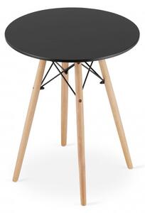 Čierny jedálenský set 1 + 2, stôl OSLO 60 + stolička YORK OSAKA