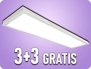 V-TAC LED prisadený panel s napájacím zdrojom 40W, 4400lm, 3+3 zadarmo! Farba svetla: Denná biela