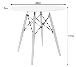 Čierny jedálenský set 1+4, stôl OSLO 80 + stolička YORK OSAKA