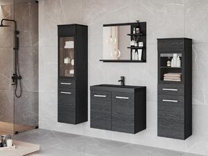 Kúpeľňový nábytok Apogon I, Farby: čierny grafit, Sifón: bez sifónu, Osvetlenie: bez osvetlenia, Umývadlová batéria: nie Mirjan24 5903211302824