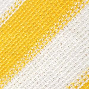 Balkónová markíza z HDPE, 75x400 cm, žlto-biela
