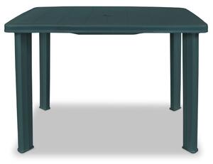 Záhradný stôl, zelený 101x68x72 cm, plast