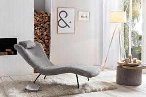 RELAXAČNÉ LEŽADLO, textil, svetlosivá Livetastic - Kreslá, Online Only