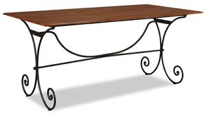 Jedálenský stôl, drevený masív s medovým náterom 180x90x76 cm