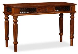 Písací stôl, masívne sheeshamové drevo, 120x50x76 cm
