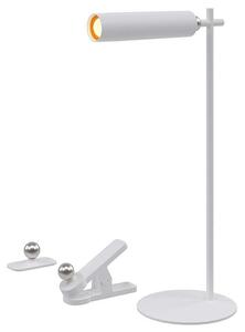 V-TAC LED nabíjateľná magnetická lampa 3W, 300lm, 3 spôsoby uchytenia, biela