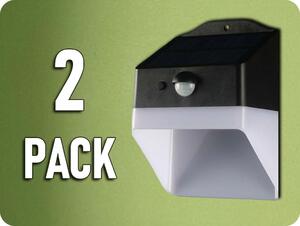V-TAC LED solárne nástenné svietidlo PANDA so senzorom 2W, 200lm, 4000K/2-PACK!