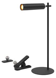 V-TAC LED nabíjateľná magnetická lampa 3W, 300lm, 3 spôsoby uchytenia, čierna