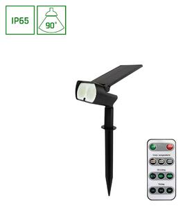 Spectrum LED Solárne svietidlo zapichovacie/na povrch s diaľkovým ovládaním 200lm, IP65, CCT [SLI049002]