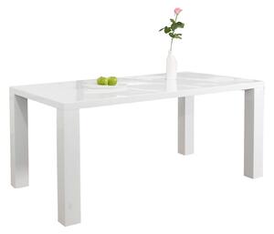 JEDÁLENSKÝ STÔL, biela s vysokým leskom, 140/90/76 cm MID.YOU - Online Only jedálne, Online Only