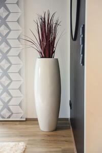 Kvetináč MAGNUM, sklolaminát, výška 100 cm, biely lesk