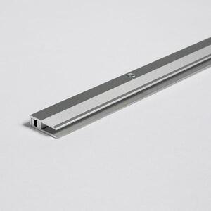Parador End profile in aluminium for Design flooring coverings Silver, floor coverings 4-9 mm silver 1744328 1000x22x7 mm