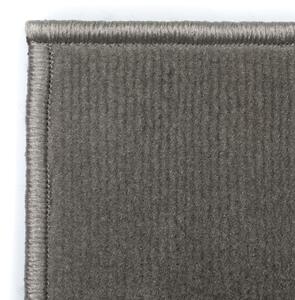 Moderný koberec, kruhový dizajn, 140x200 cm, sivý