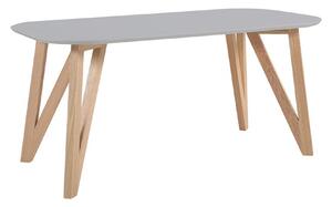 JEDÁLENSKÝ STÔL, dub, sivá, prírodná farba, 120/80/76 cm MID.YOU - Stoly, Online Only