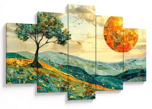 Obraz - Ilustrácia krajiny (150x105 cm)